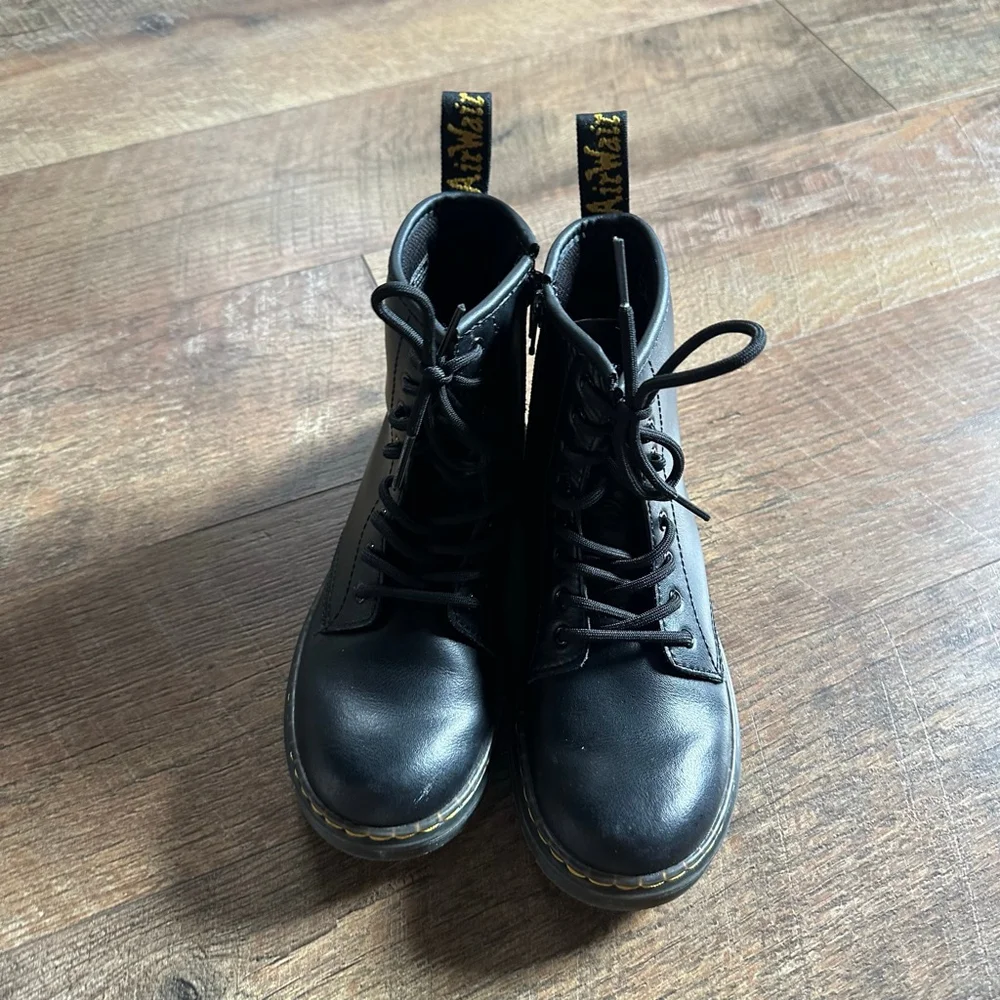 Dr. Martens 1460 Black Smooth Leather Lace Up Boots US 3 - Picture 4 of 16